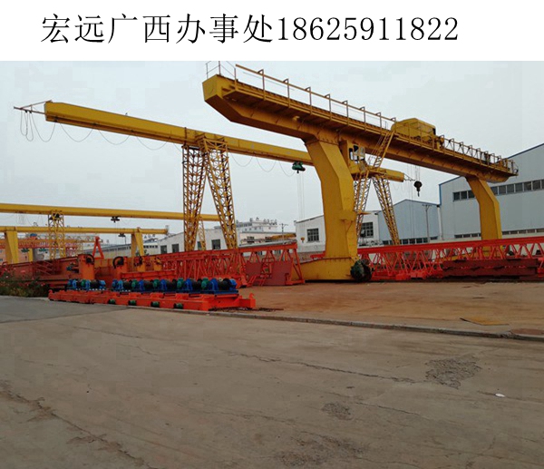 廣西桂林礦山引入單主梁龍門吊，物料搬運(yùn)更高效